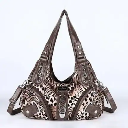 Stylische Damenhandtasche mit Tiermuster, vielseitig verwendbar, aus hochwertigem Material, ideal für Alltag und Business, OutletLite Qualität.