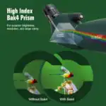 Hochleistungs-Brennpunkt Bak4 Prism Objektiv für präzise Bilddetails und Edge Clarity bei Mikroskopen.