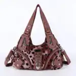 Stylische Ledertasche mit Leopardenmuster, ideal für Damen, vielseitig tragbar, mit großzügigem Stauraum und eleganten Details, perfekt für den Alltag oder besondere Anlässe.