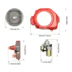 Radialer Motor, Getriebe und Steuerung für vielseitige Maschinenanwendungen in der Automobil- oder Industriebranche. Hochwertige Komponenten für präzise Leistung und lange Haltbarkeit.