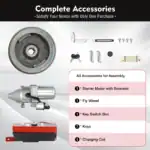 - Hochwertiges Startermotor-Set mit Solenoid, Fly Wheel, Schlüssel, Zündspule und Zubehör für effizienten Fahrzeugersatz.