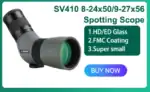 SV410 Spotting Teleskop, 8-24x50/9-27x56, HD/ED Glas, FMC Beschichtung, super klein, ideal für Naturbeobachtungen und Sportveranstaltungen, hochwertige Optik für präzise Details.