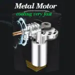 Metal Motor mit schnellem Kühlungsprozess, ideal für leistungsstarke Geräte und optimale Wärmeableitung.