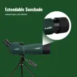 Hochwertiges Teleskop mit extendierbarer Sonnenblende, ideal für Astronomie und Naturliebhaber.