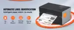Automatische Etikettenerkennung, Drucker für schnelleren Versand, sparen Papier und Kosten.