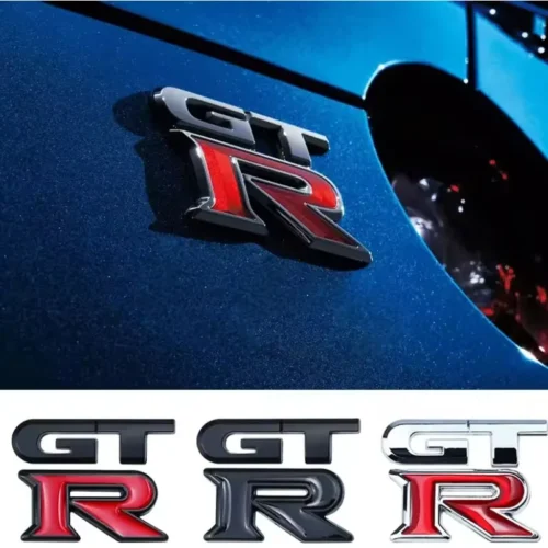 GTR Emblem Aufkleber als metallisches Auto Badge