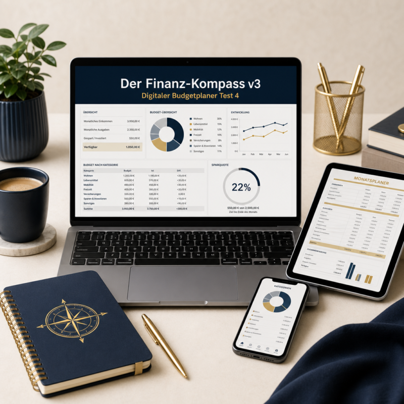 Der Finanz-Kompass v3: Digitaler Budgetplaner Test 4