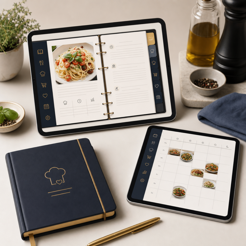 Digitale Rezeptsammlung & Wochenmenü-Planer