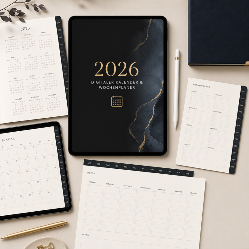 Digitaler Kalender & Wochenplaner 2026