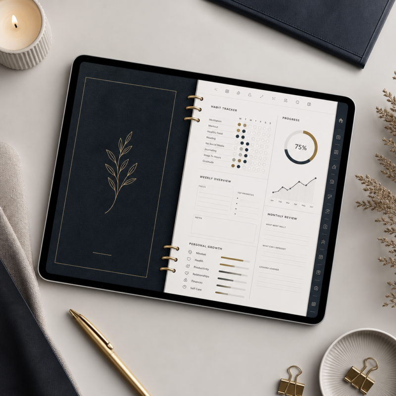 Gewohnheits-Tracker & Journal für persönliches Wachstum