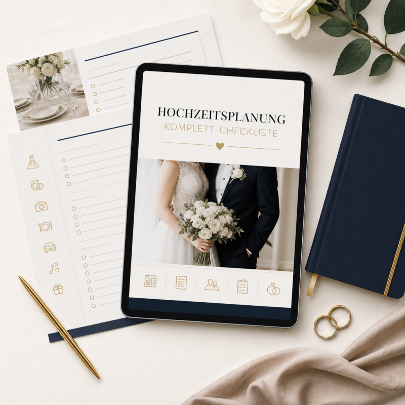 Hochzeitsplanung Komplett-Checkliste