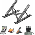 Laptop Ständer Notebook Tisch Halter Tablet Halterung Faltbar 7 Winkel Stabil Aluminium Laptop Stand Halterung Tragbar Halter 8 Zoll