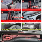 Auto-Sitzlückenfüller (2er-Set) – auslaufsichere Aufbewahrung zwischen Sitz und Mittelkonsole - Image 2