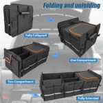 Foldable Boot Storage Box with removable divider – water-repellent organiser
