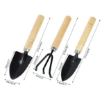 3-teiliges Mini-Gartenwerkzeug-Set – Handschaufel, Harke & Pflanzkelle – Bild 5
