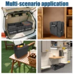 Faltbare Kofferraum-Aufbewahrungsbox mit herausnehmbarem Trenner – wasserabweisender Organizer - Image 4