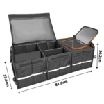 Faltbare Kofferraum-Aufbewahrungsbox mit herausnehmbarem Trenner – wasserabweisender Organizer - Image 6