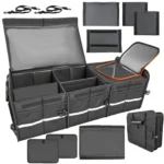 Faltbare Kofferraum-Aufbewahrungsbox mit herausnehmbarem Trenner – wasserabweisender Organizer - Image 7
