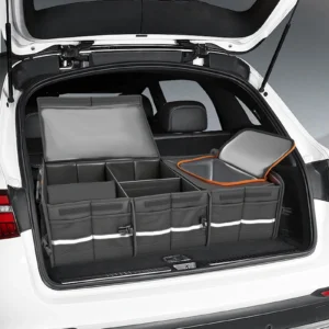 Faltbare Kofferraum-Aufbewahrungsbox mit herausnehmbarem Trenner – wasserabweisender Organizer