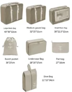 Packwürfel-Set (7- oder 10-teilig) – Koffer-Organizer für Reisen – Bild 4