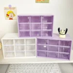 Schreibtisch-Organizer mit 9 Fächern – transparente Aufbewahrungsbox – Bild 2
