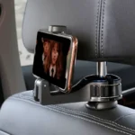 Headrest Mount for Smartphone and Tablet – adjustable car back-seat holder