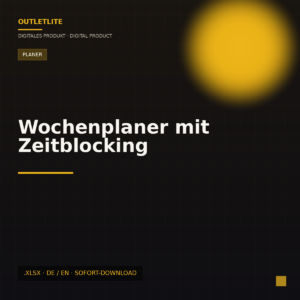 Wochenplaner mit Zeitblocking