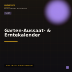 Garten-Aussaat- & Erntekalender