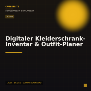 Digitaler Kleiderschrank-Inventar & Outfit-Planer