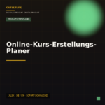 Online-Kurs-Erstellungs-Planer