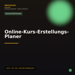 Online-Kurs-Erstellungs-Planer