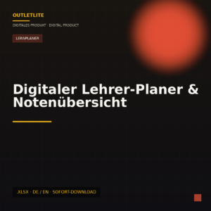 Digitaler Lehrer-Planer & Notenübersicht