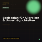 Speiseplan für Allergiker & Unverträglichkeiten