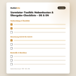 Vermieter-Toolkit: Nebenkosten & Übergabe-Checkliste – DE & EN