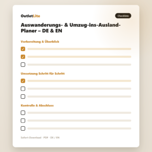 Auswanderungs- & Umzug-ins-Ausland-Planer – DE & EN