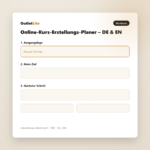 Online-Kurs-Erstellungs-Planer – DE & EN
