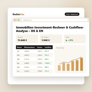 Immobilien-Investment-Rechner & Cashflow-Analyse – DE & EN