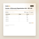 Vereins- & Ehrenamt-Organisations-Set – DE & EN