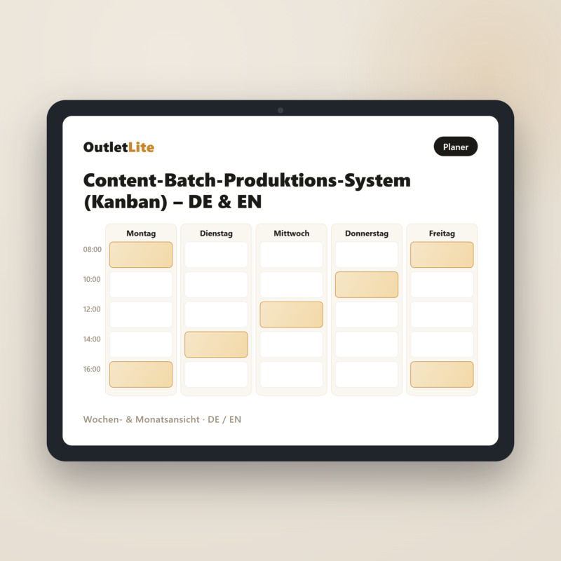 Content-Batch-Produktions-System (Kanban) – DE & EN